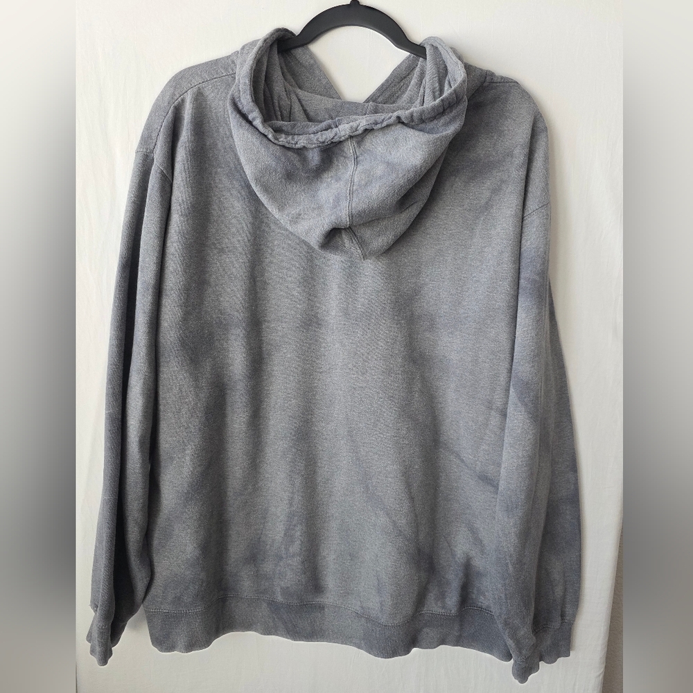 Thrasher Silver Flame Hoodie Grey Tie Dye Skate Aesthetic Streetwear Large - Picture 3 of 13